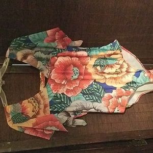 Sea Grove one piece flowered swimsuit size 4X